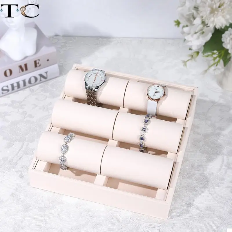 multi-tiered-display-rack-for-diatomaceous-earth-pu-accessories-bracelets-bangles-watches-and-jewelry-storefront-display-stand