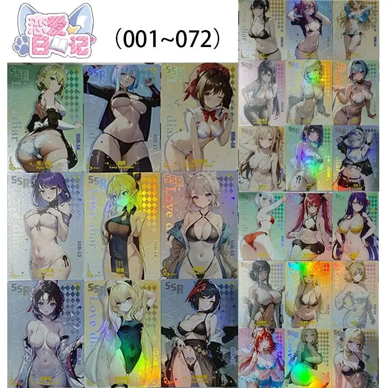 72Pcs/set Goddess Card Kitagawa Marin Sakurajima Mai Anime Characters Rare Collection Flash Card Cartoon Toys Christmas Gift