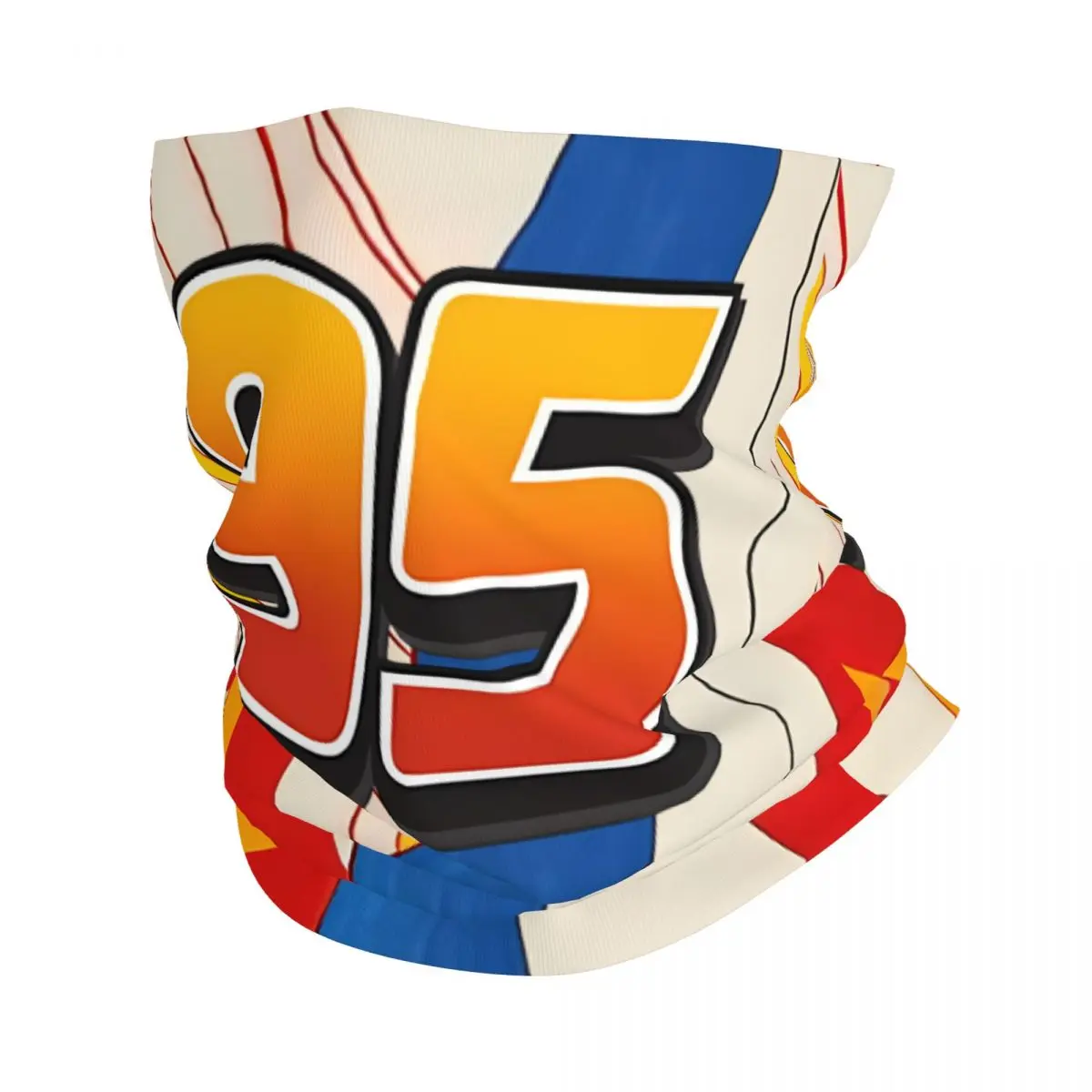 95 Sticker Bandana Neck Gaiter Motorcycle Club lightning mcqueen Wrap Scarf Running Unisex Adult Breathable