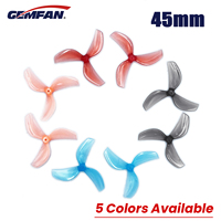 8PCS Gemfan 45mm 3-Blade PC Propeller T-Mount 1mm 1.5mm 0805 Motor For FPV RC Freestyle Tinywhoop Drones MOBULA 7 Props