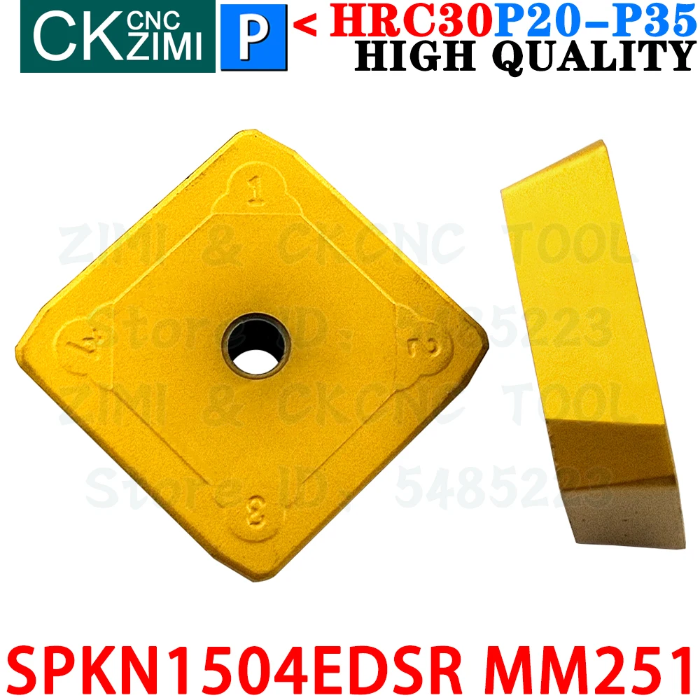 SPKN1504EDSR MM251 SPKN 1504 EDSR MM251 Insertos de carburo Herramientas de insertos de fresado Fresadora SPKN1504 SPKN SEKN 1504 EDSR CNC para metales Herramientas de plaquitas de planeado intercambiables