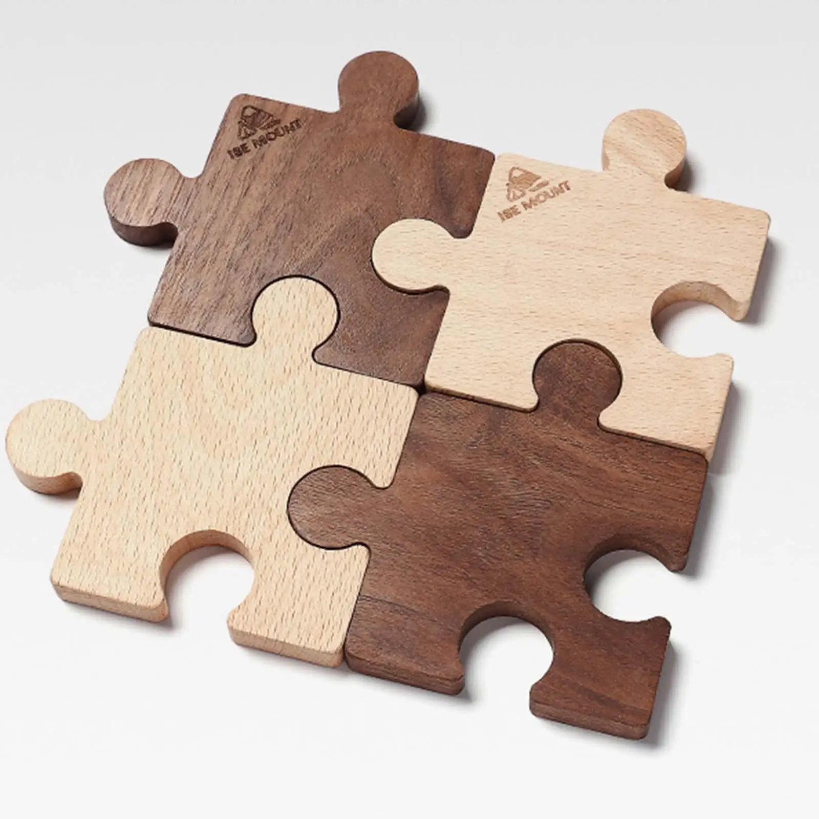 Wooden Coasters Home Decor Durable Heat Resistant Drink Mat for Any Kind of Cup Kitchen