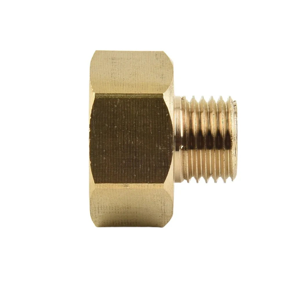 Brass Gas Pipe Adapter 1/4" External Thread 1/2"Inner Thread Brass Pipe Connectors Brass Coupler Adapter Threaded Fitting