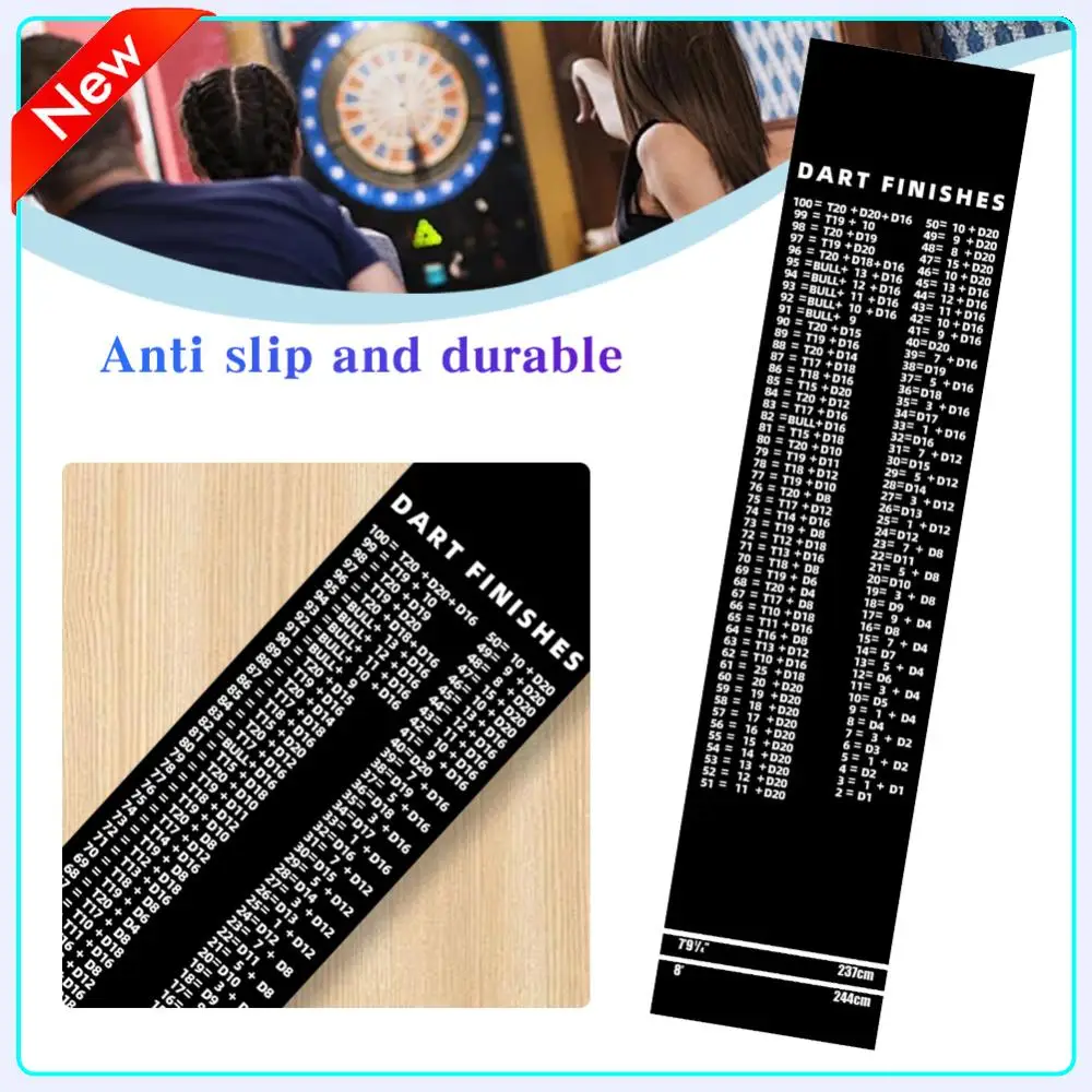 

Dart Carpet with Throw Lines Dart Floor Mat Heavy Duty Professional Darts Mat Dart Points and Flooring Protector for Dart Game