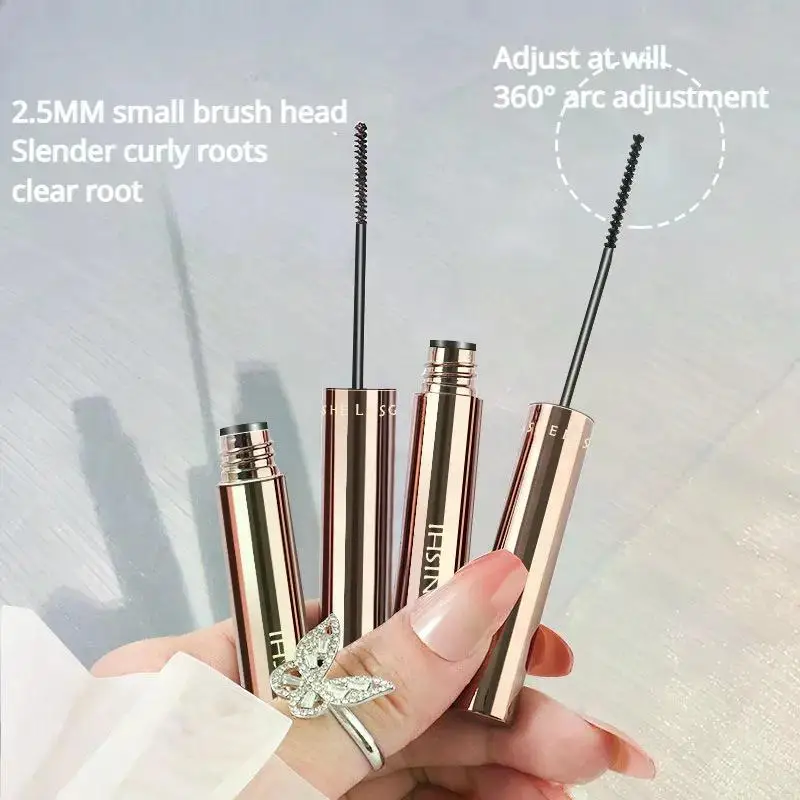 Ultra feine Mascara Brush Curl langlebige wasserdichte Mascara verlängerte Wimpern wasserdicht, schnell trocknend und ohne Verschmieren