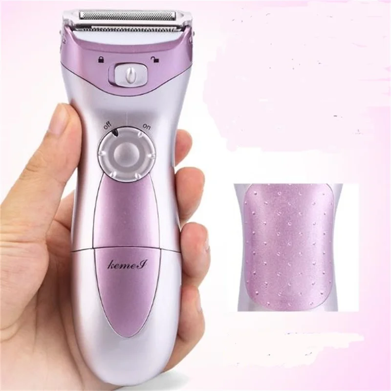 Afeitadora eléctrica lavable para mujer, cortadora de cuerpo, Bikini, utensilio para eliminar el vello corporal, maquinilla de afeitar, parte íntima púbica, depiladora de corte de pelo
