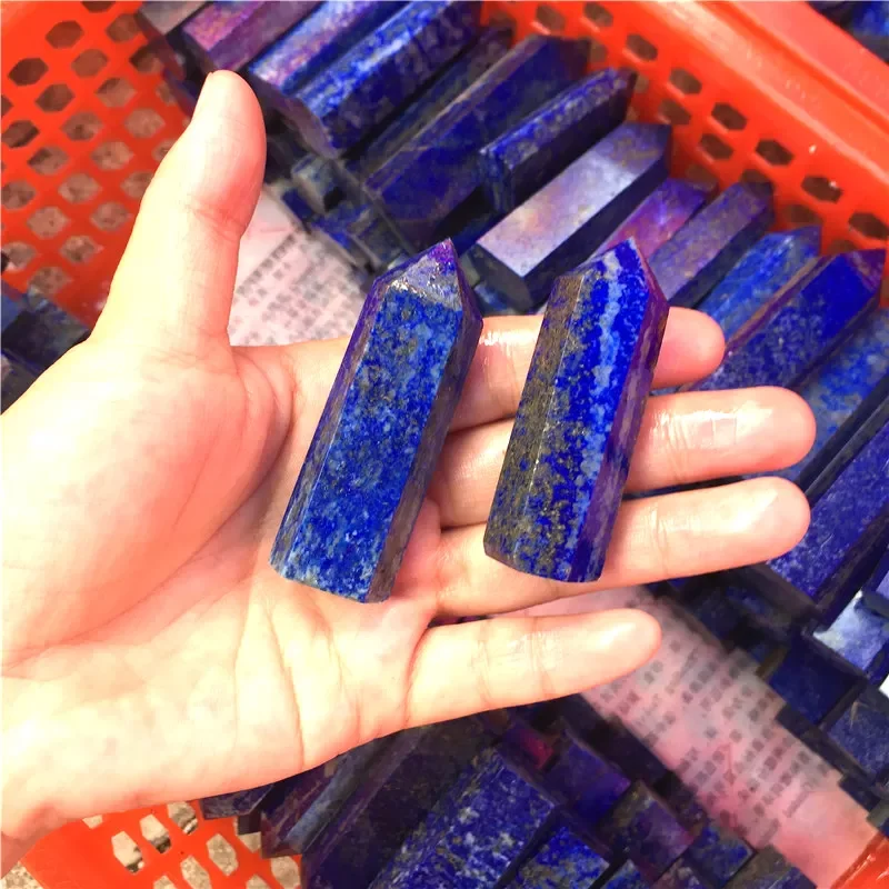 

1 kg Natural lapis lapis crystal column, lapis lapis single tip six prisms put pieces wholesale