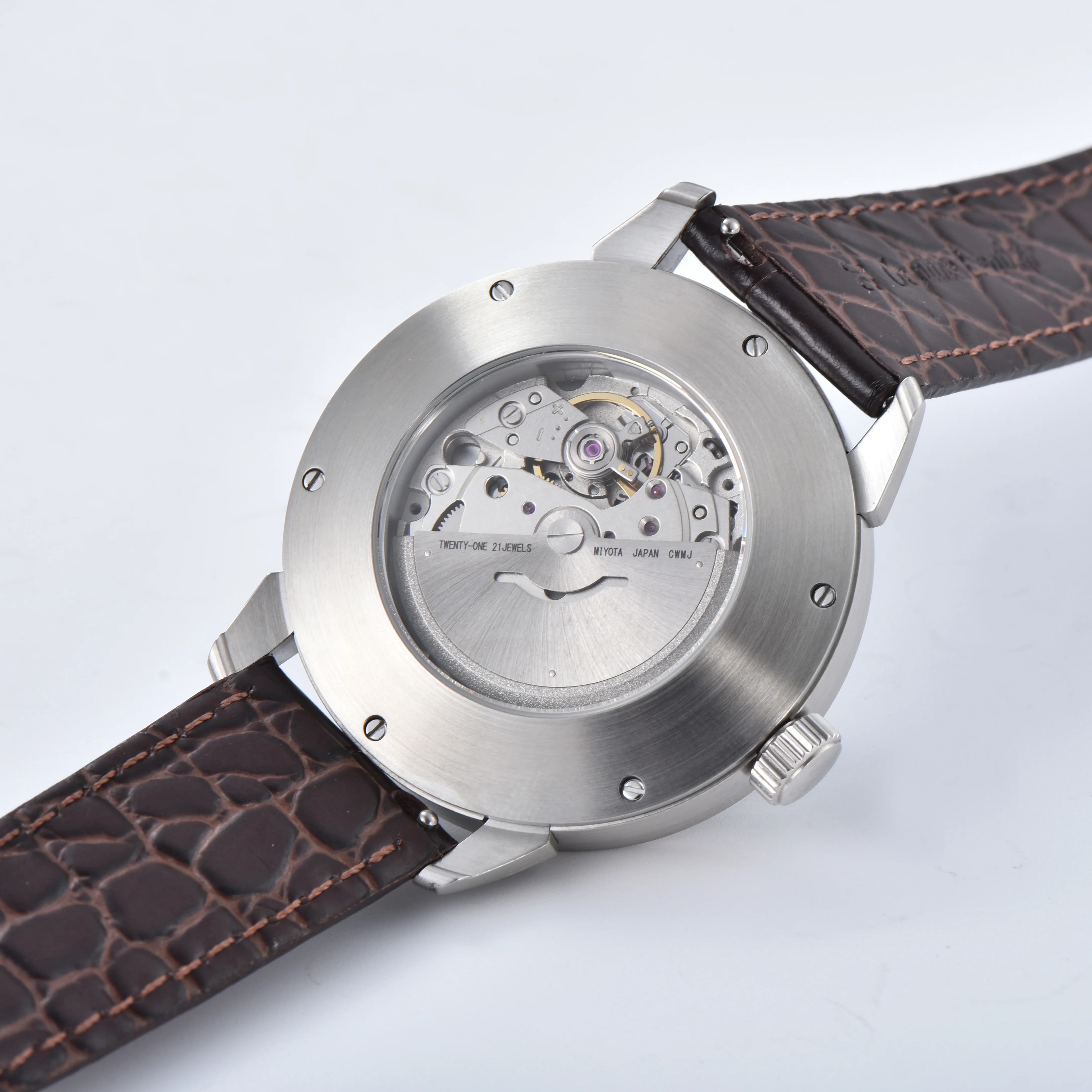 Orologio meccanico automatico Miyota 42mm Orologio da uomo di lusso Triple Roulette Orologio con quadrante con tempo di svolta OUMASHI Orologi di fascia alta