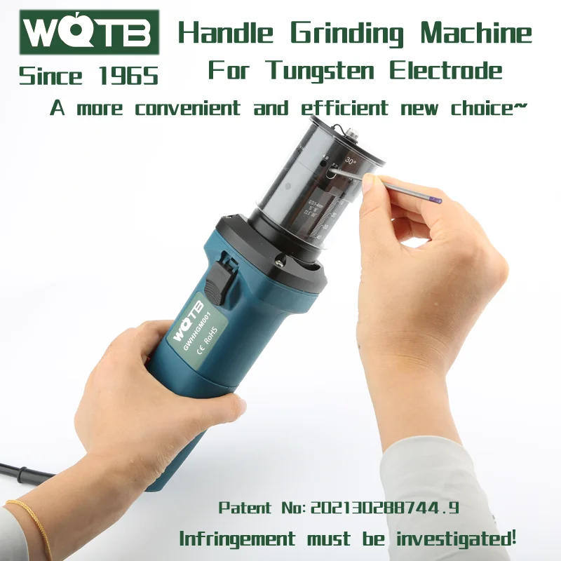 Handheld Tungsten Electrode Sharpener Dustproof Grinding Machine Portable Tungsten Grinder for Electrode size 1.0-4.0 220V