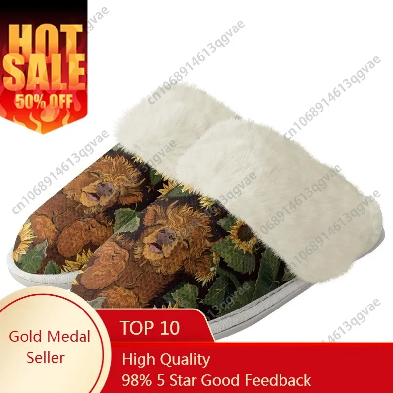 

Christmas Gingerbread Man Christmas Stocking Slippers Mens Womens Home Cotton Plush Bedroom Custom Thermal Lightweight Slipper