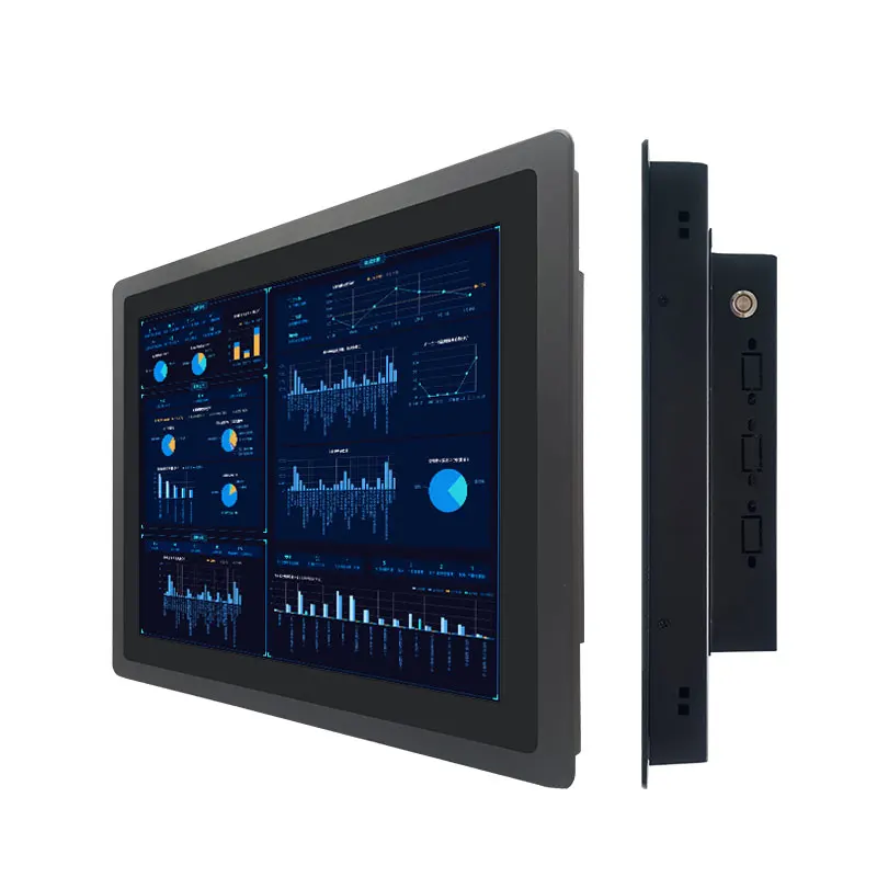 21.5 Inch Industrial PC with Capacitive Touch New Wall-Mounted All-In-One  Embedded Computer Accessories