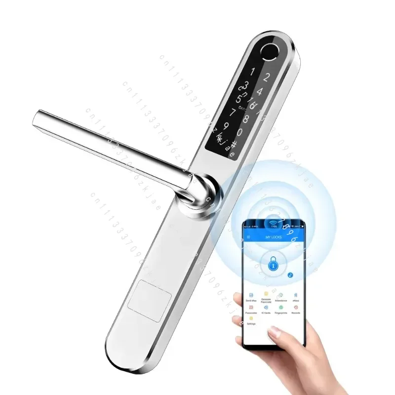 App Wifi Smart Handle Door Lock Password Smart Door Lock for Thin Door