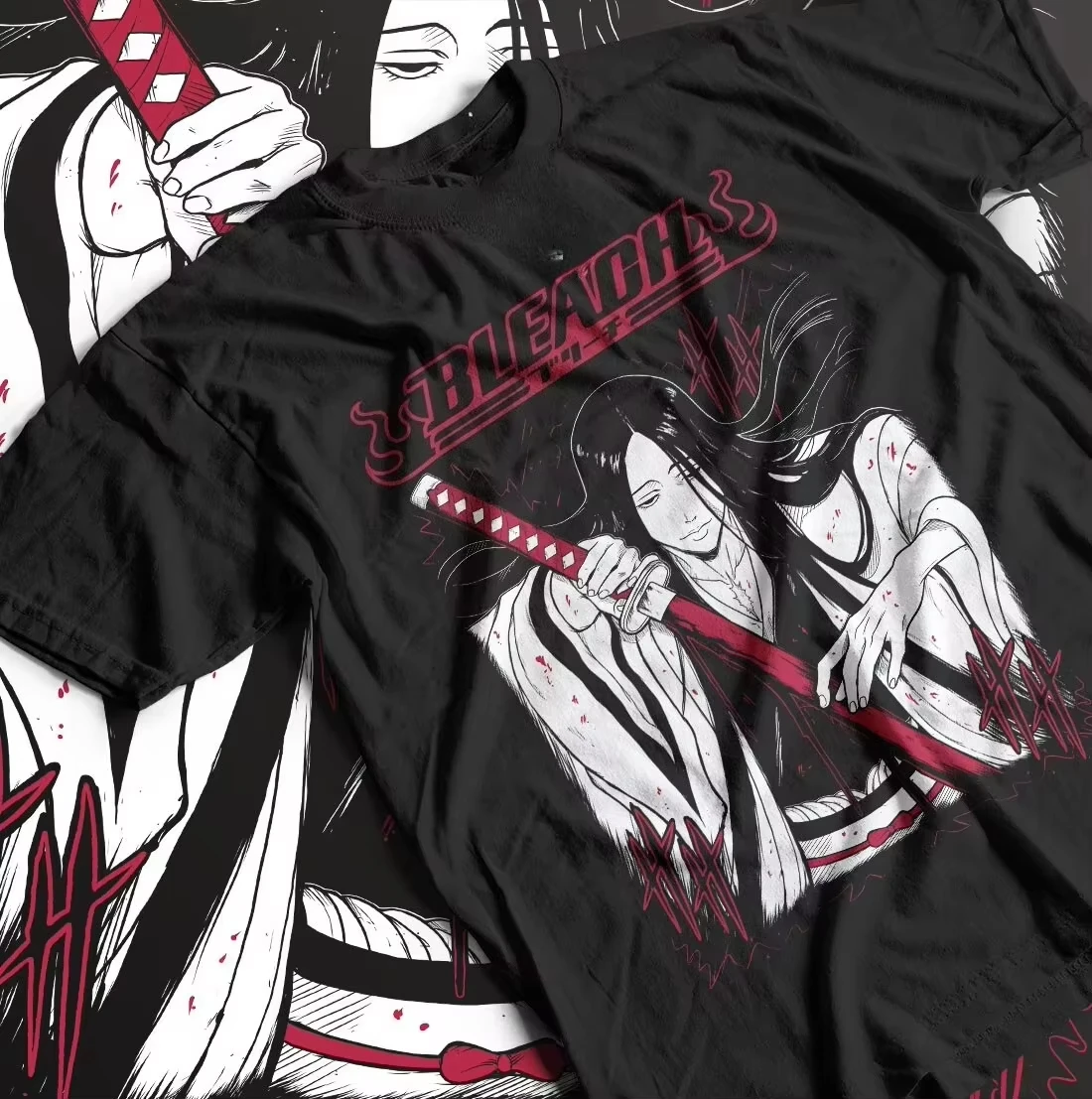 Bleach Unohana Retsu T Shirt Men Women Cotton Graphic Printed Short Sleeve Oversized Streetwear Tee Summer Casual Hot Sale