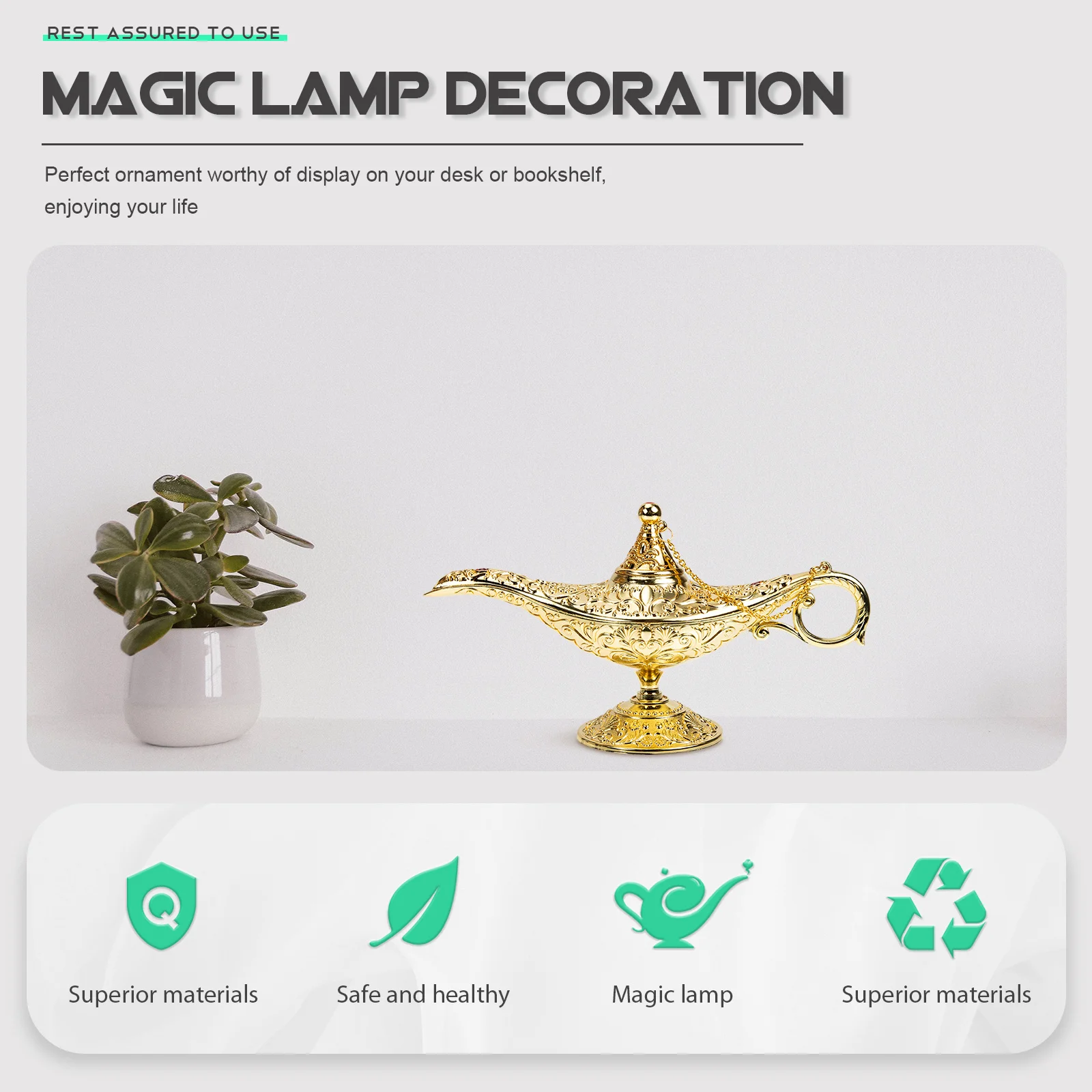 

'S Lamp Ornament Retro Metal Carved Decorative Home Desk Decor Creative Zinc Alloy Artistic Craft Indoor Tabletop