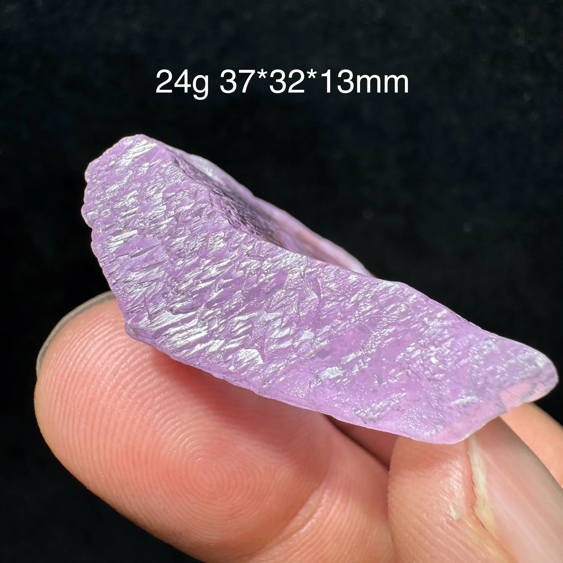 24g Natural Afghanistan Kunzite Lavender Purple Spodumene Mineral Specimen Healing Quartz Desk Decor