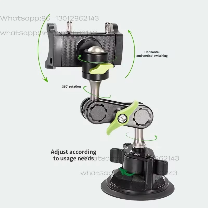 2026 NEW  1PCS 360° Rotating Adjustable Ballhead Suction Cup Car Phone Holder Mount for Dashboard Windshield Vehicle Use