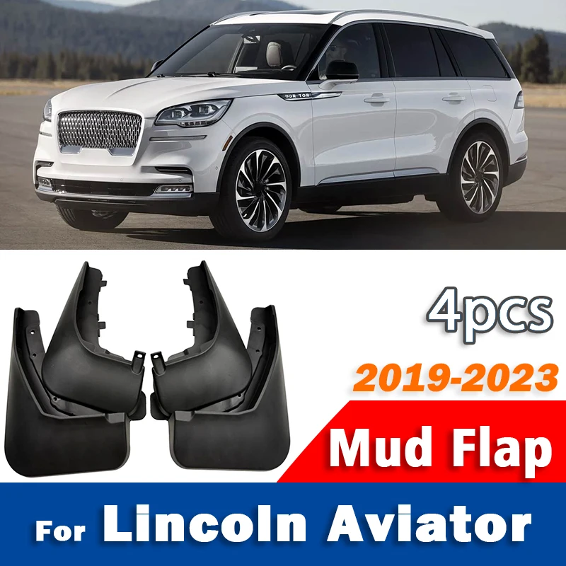 Mudguard For Lincoln Aviator 2019-2023 Front Rear 4pcs Mudflaps Mudguards Car Accessories Auto Styline Splash Guard Fender 2020