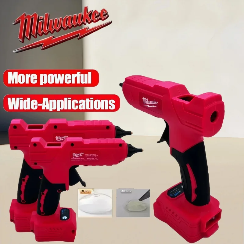 

Milwaukee 18V Electric Hot Glue Gun Cordless Melt Glue Gun DIY Tool Glue Stick Hot Melt Welding Air Gun Power Tools