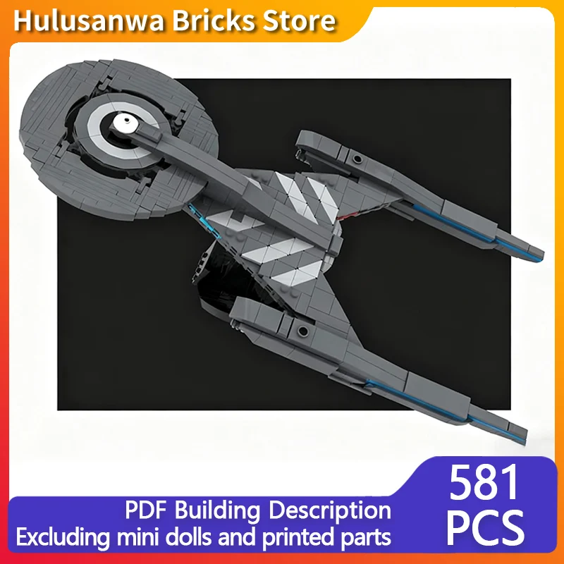 

NCC-1031 Модель космического корабля MOC Строительные кирпичи Военное оборудование Модульная технология Подарки Праздничная сборка Детские игрушки Костюм