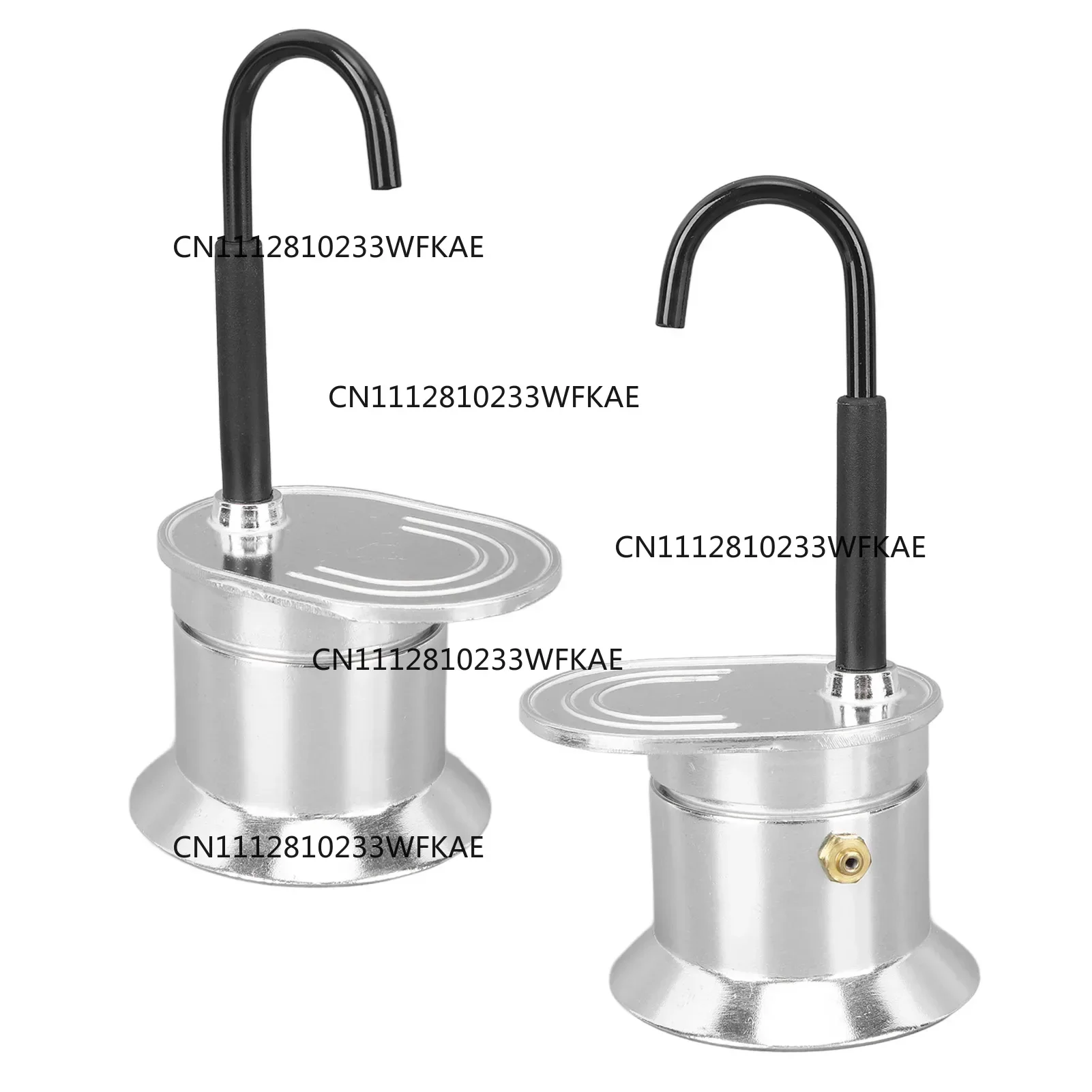 Single Tube  Pot 1 Cup 50ML Aluminum Alloy Spout Stovetop Italian Coffee Maker for Outdoor Parties Travel  Pot