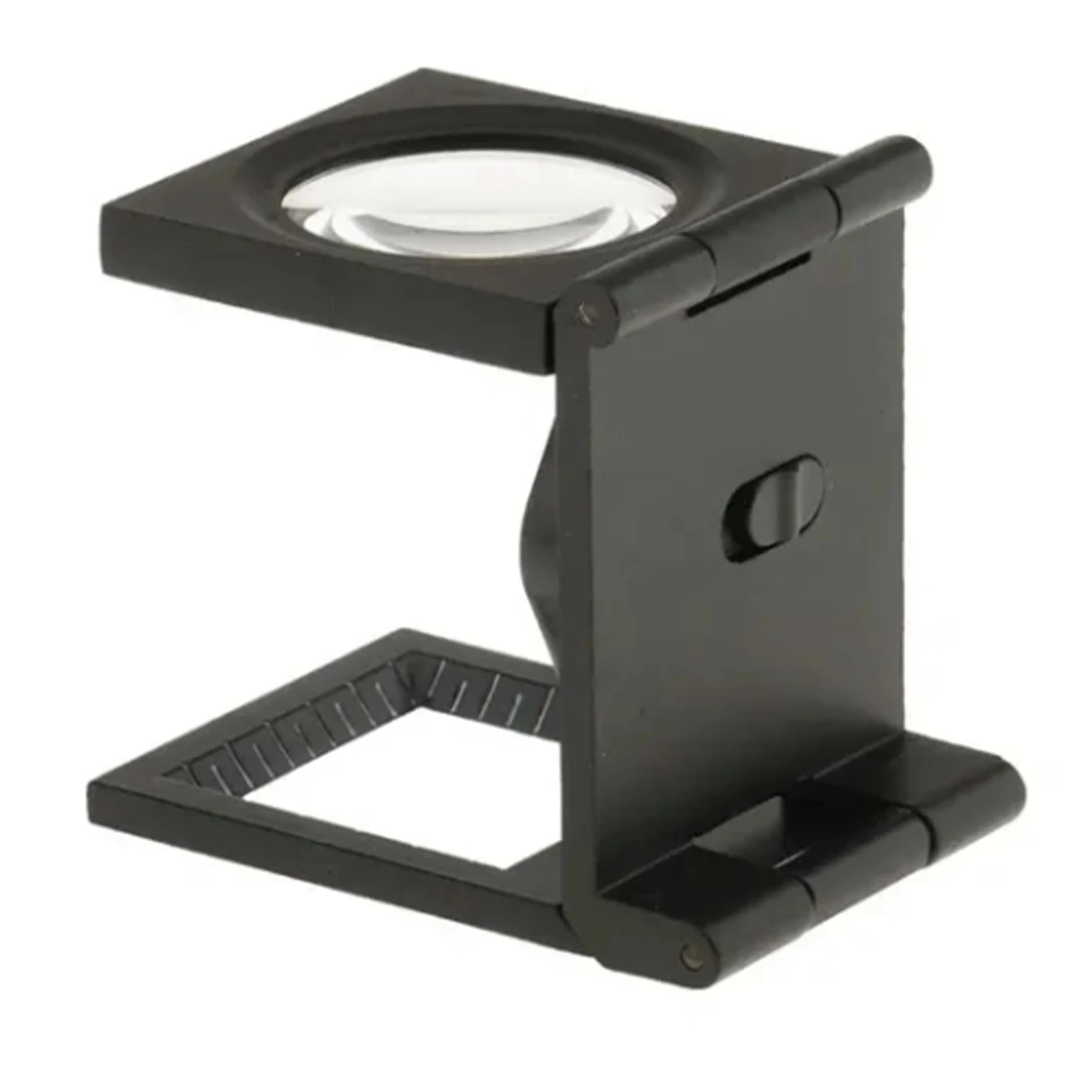 E5 Magnifying Glass 10X High Strength Folding Loupe Magnifier with Scale Lighting Mirror of Cloth Textile Antique identification