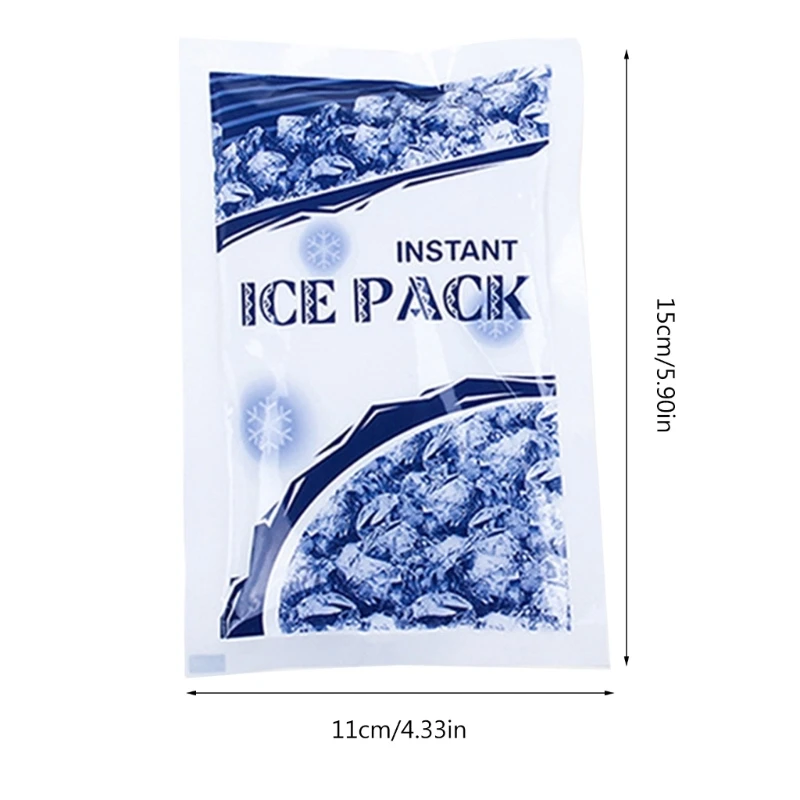 100g Disposable Ice Bag Ice Pack Instant Cooling Speed Cold Ice Bag Sunstroke Outdoor Emergency Survival for Sports Pain Aid