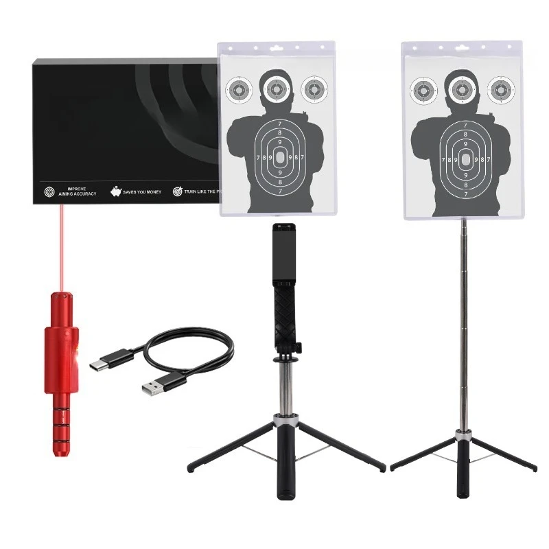 

Calibrator + Shooting Training Target Paper System Kit Portable Stand Strap