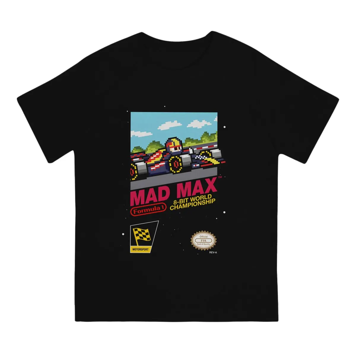 Mad Max T Shirts Men 100% Cotton Leisure T-Shirts Crewneck Max Verstappens Tee Shirt Short Sleeve Tops Party