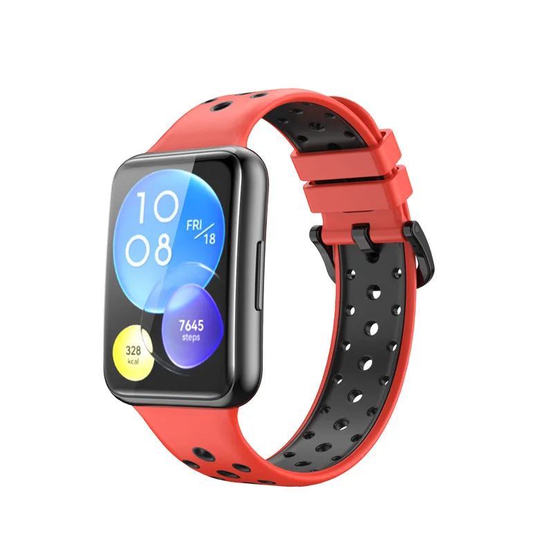 Silicone Strap For Huawei Watch FIT 2 Sport Band Breathable Wristband Belt Bracelet For Hauwei Watch Fit2 SmartWatch Accessories image 4