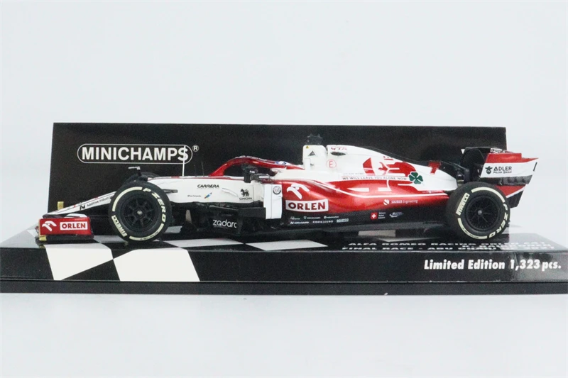 MINICHAMPS 1:43 2021 f1 ALFA ROMEO ORLEN C4 ABU DHABI resin Racing Model Car