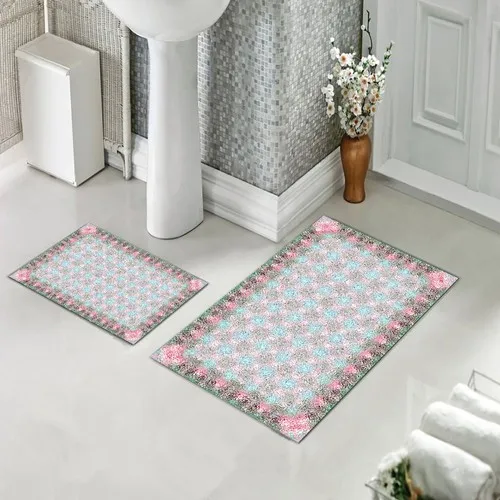 Halıforum Bath Mat Dual Toilet Seat Pad Non-Slip Bottom Bhs-256