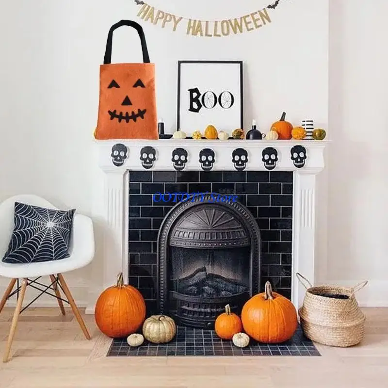 367A Household Halloween Tote Candy Bag Gift Packaging with Handle Portable