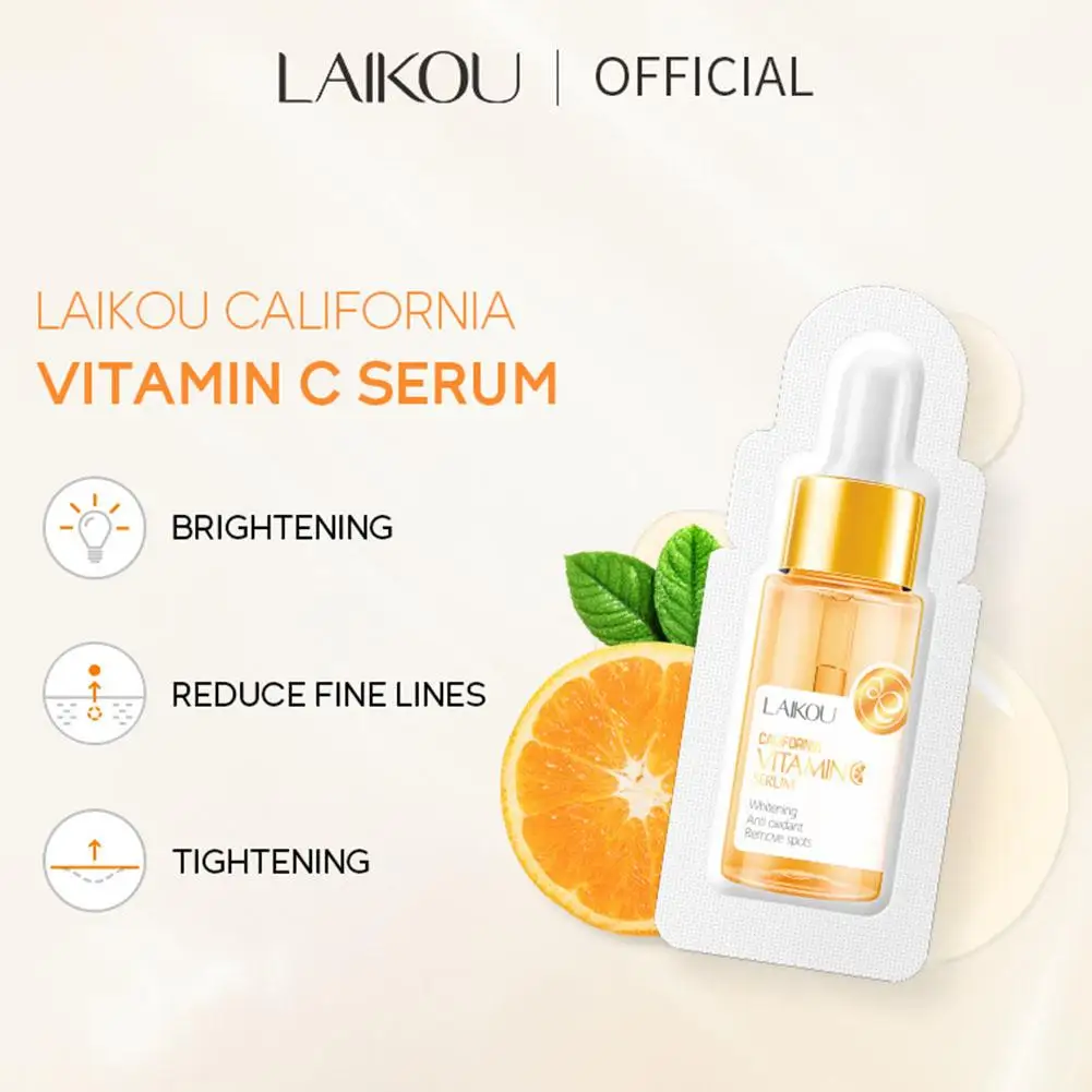 Sérum à la vitamine C pour le visage, acide hyaluronique, collagène brillant, lifting, raffermissant, estompe les ridules, anti-âge, essence, soins de la peau, nouveau