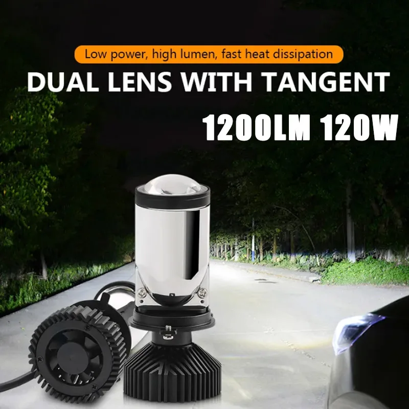 

10000LM 200W H4 LED Headlight High Power Bulb Mini Y9 Y6 3570SMD Canbus Bifocal Lens No Error White 12V Car Light Auto Fog Lamp