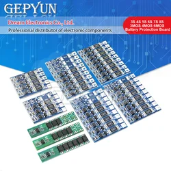 3S 4S 5S 6S 7S 8S 21V 4.2v li-ion balancer board 1S 7.5A 10A 15A 3.7V 18650 li-ion 3 4 6 MOS BMS PCM Battery Protection Board