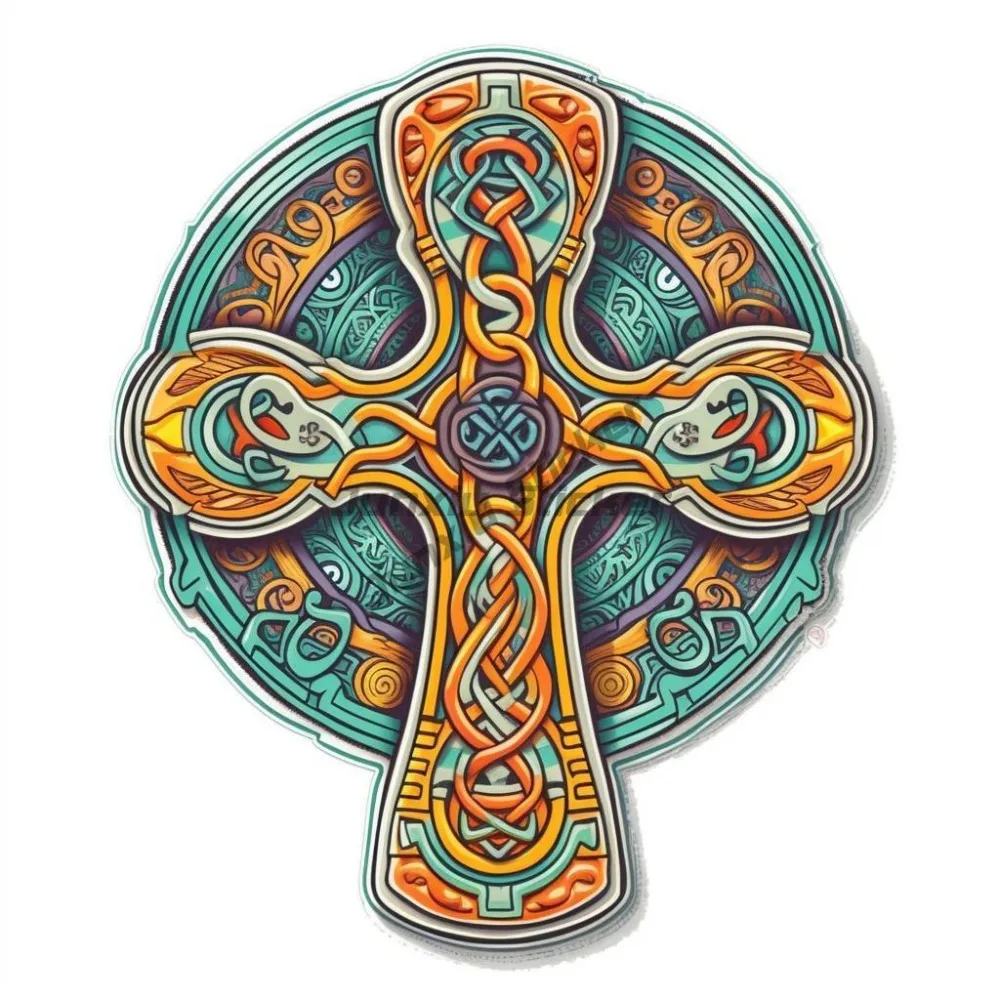 

Celtic Cross Vinyl Decal Sticker for Car, Laptop, tumbler, more Cars Trucks Vans Suvs Walls Cups Laptops