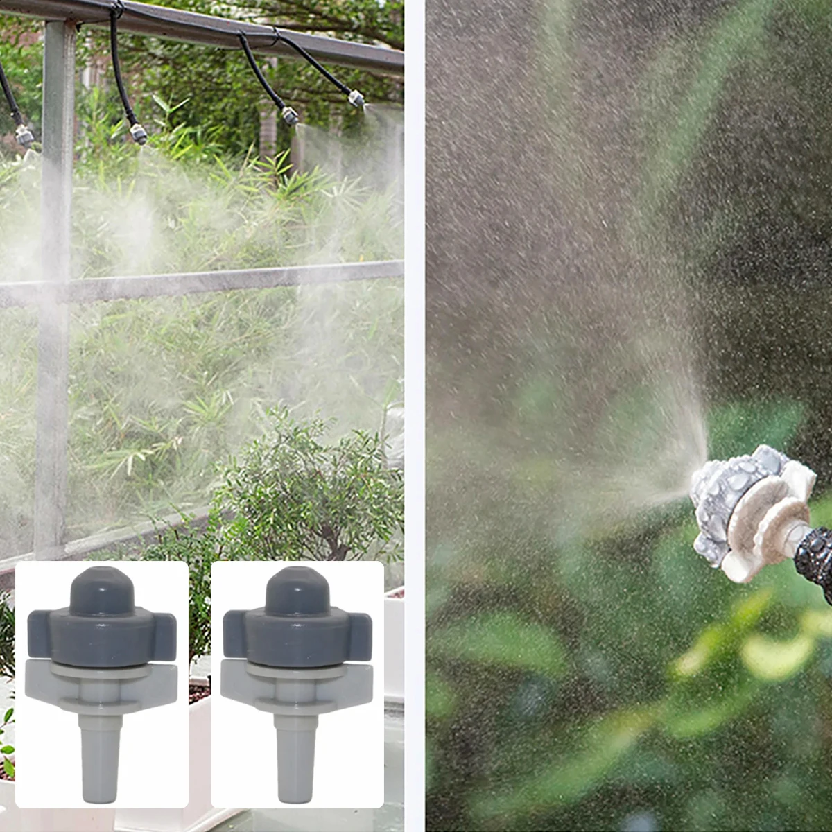 

50/100/200 шт. 0,7 мм насадки для распыления садового газона, охлаждающие головки распылителя, 6 мм интерфейс, система микронаwadniania, спринклеры