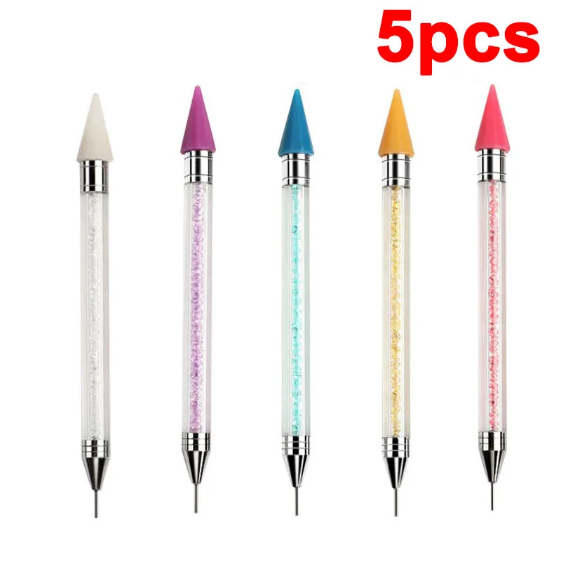 Strass-Applikator-Stift Nagelpunktierer Strass-Picker Wachsstift Diamant-Picker-Stift für Strass-Punktierwerkzeug DB04