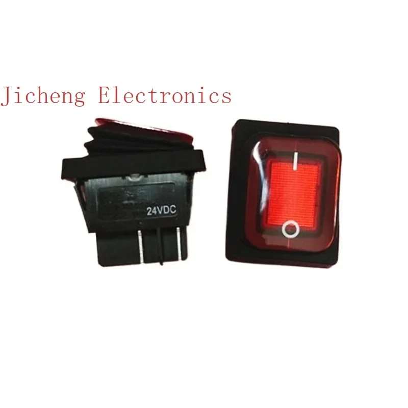 

10PCS Waterproof boat switch with lamp 4 feet 2 gears 12V 24VDC dust and oil RL2 (P)