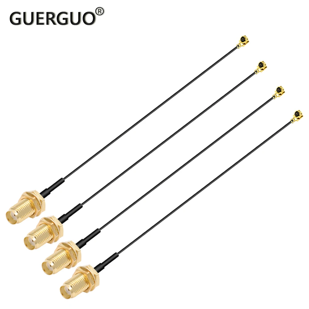 2 szt. Kabel MHF SMA żeński na uFL/u.FL/MHF żeński MHF4 antena WIFI kabel koncentryczny RF RG1.13MM 0.81MM przedłużacz pigtailowy