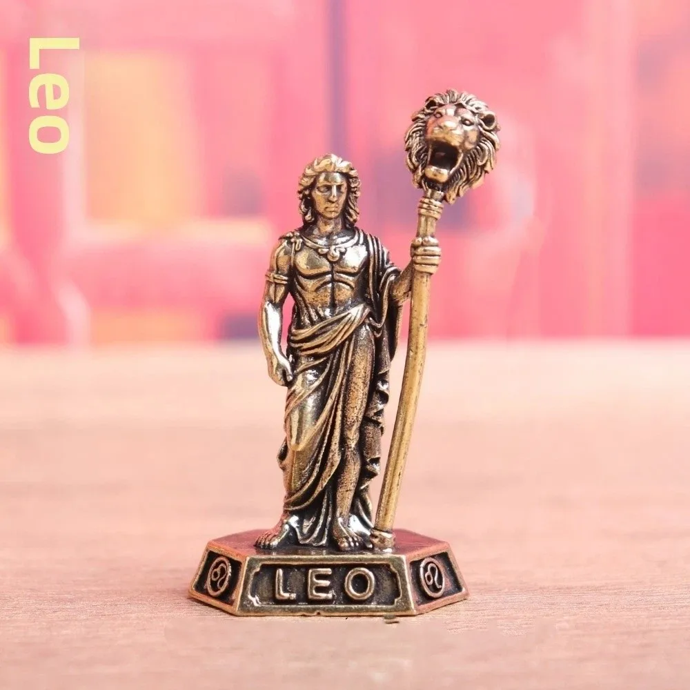 Vintage Collectible Figurines Miniature Artisan Craft The Twelve Zodiac Signs Decoration Desktop Ornaments Desktop Decoration