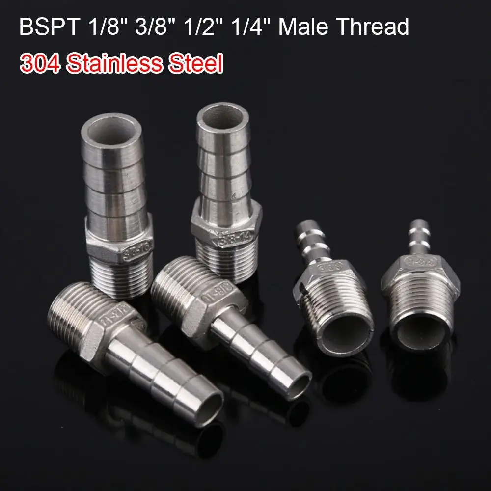 1Pcs 304 Stainless Steel BSPT 1/8