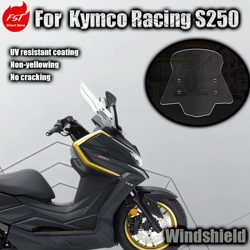 

Модификация ветрового стекла для Kymco Racing S250, увеличенное и расширенное ветровое стекло для CK250T, модификация переднего ветрового стекла S350.