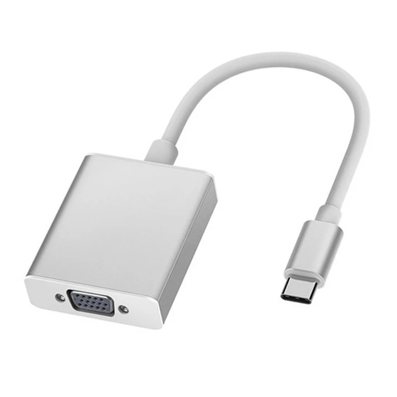 Rozszerzacz VGA kabel USB 3.1 typ C męski na żeński konwerter VGA usb-c Adapter 1080P Full HD Free Drive Mirror Mode do laptopów PC