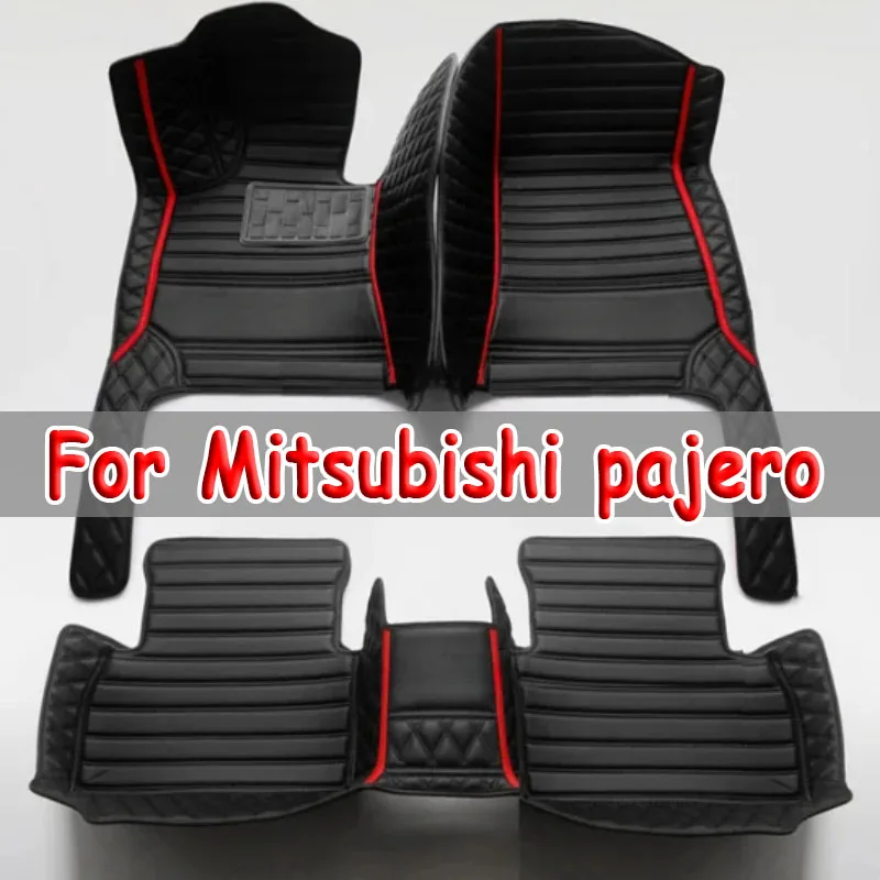 

Car floor mats for Mitsubishi pajero sport 2011 2012 2013 2014 2015 Custom auto foot Pads automobile carpet cover Interior