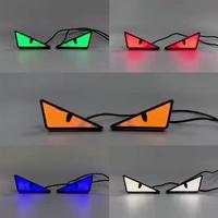 Universal Motorcycle LED Devil'Eyes Lights Demon Eyes Headlight Motorcycle Mini Projector Lens Lamp Car Decoration Lights