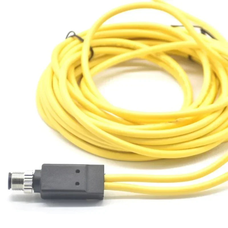 4pin M12 Sensor Connector, M8 Male and Female Connector Plug, 1 In 2 Connector Cable Wire, Straight Waterproof, Injection Aviati