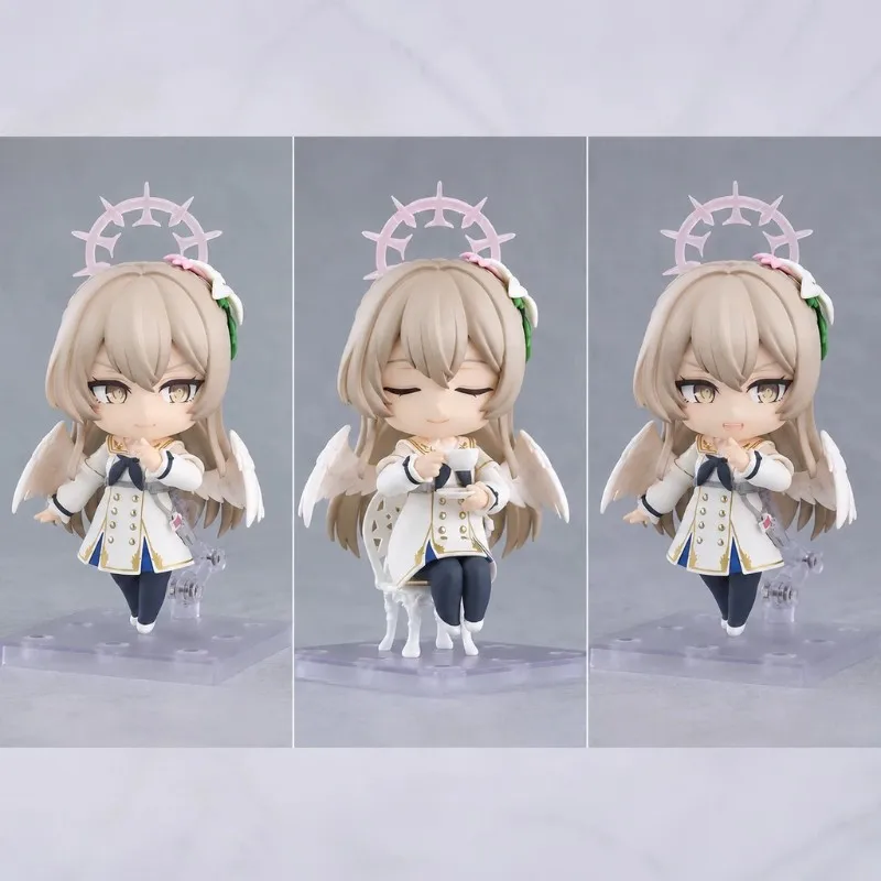 10cm Blue Archive 2877 Kirifuji Nagisa Q Version Action Figure Cute Anime Game Doll Desktop Ornament Collectible Model Toy Gifts