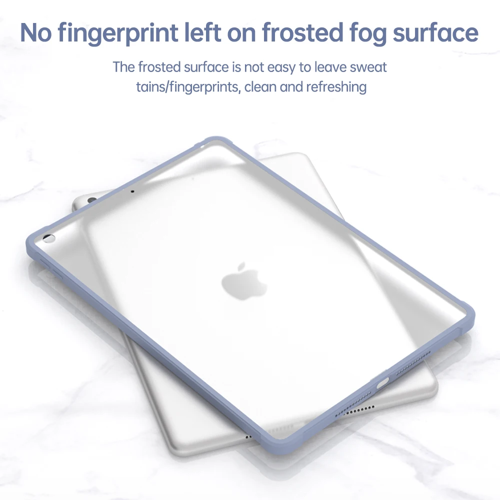 حافظة لجهاز IPad Air 5 4 10.9 10th 2022 Pro 12 9 11 7/8/9th 10.2 6th 9.7 Air 2 Mini 6 غطاء حامل شفاف Funda