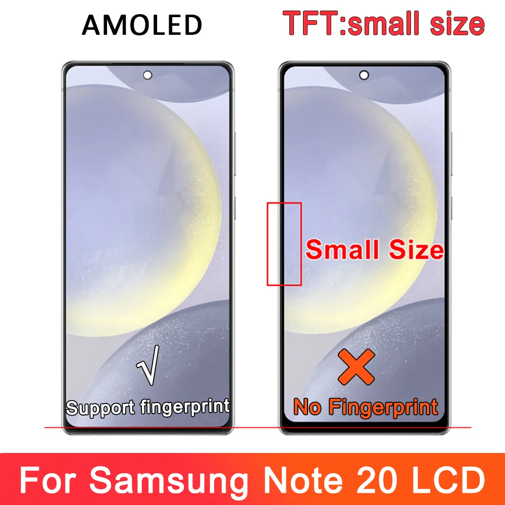 OLED Voor Samsung Galaxy Note 20 Lcd Touch Screen Met Frame Voor Samsung Note 20 N980F N980F/DS N981B/DS N981U LCD-scherm